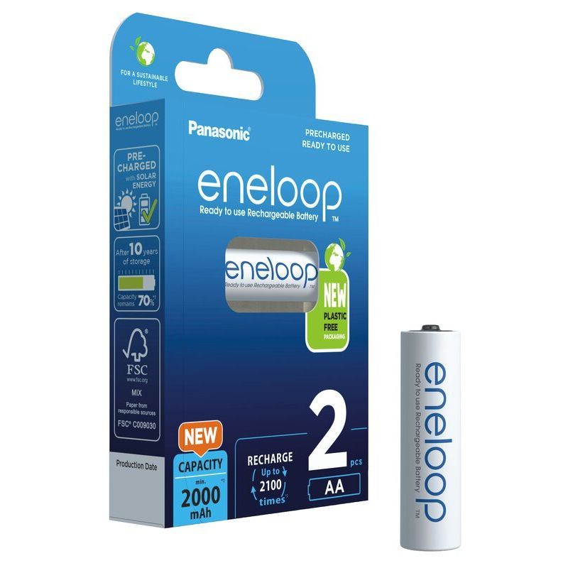 Panasonic Eneloop R6 AA 2000mAh, BK-3MCDE