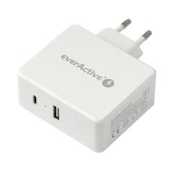 everActive SC-600Q nätverksladdare med USB QC3.0 och USB-C PD 63W-port