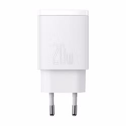Baseus Compact Snabb USB / USB Typ C Laddare 20W 3A Strömförsörjning Snabbladdning 3.0 vit