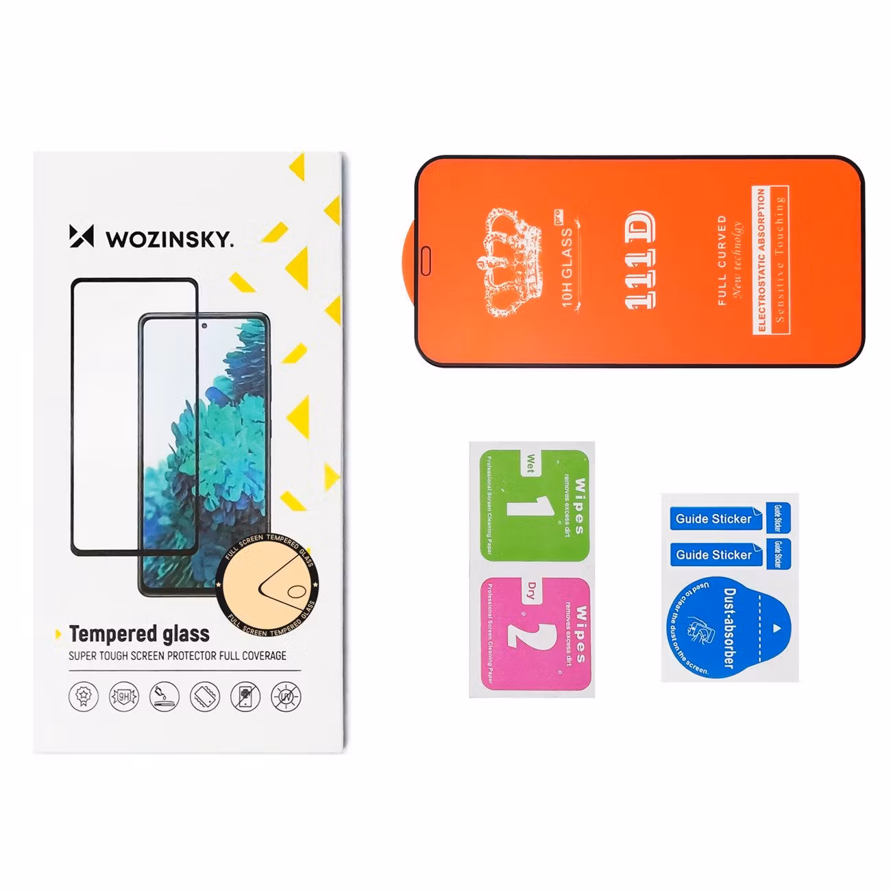 Wozinsky iPhone 14 Pro Max Skärmskydd Heltäckande Härdat Glas förpackning