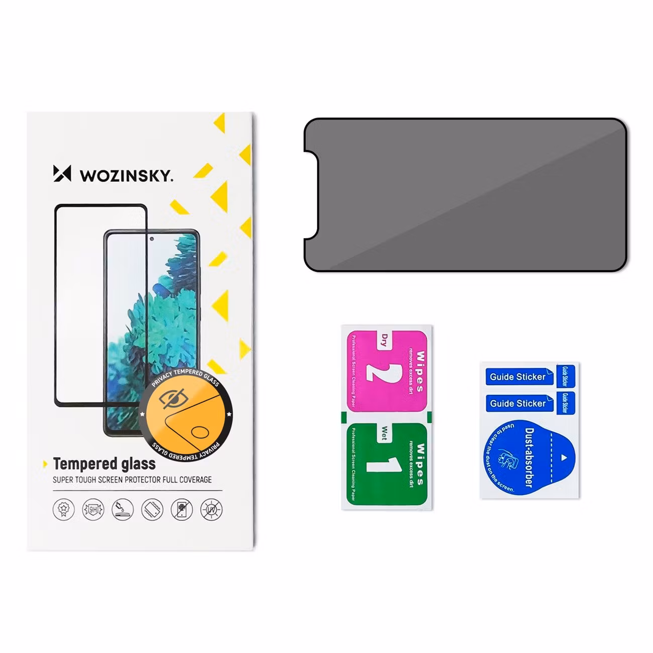 Wozinsky privatiserande härdat glas med Anti Spy-filter iphone 14 pro max