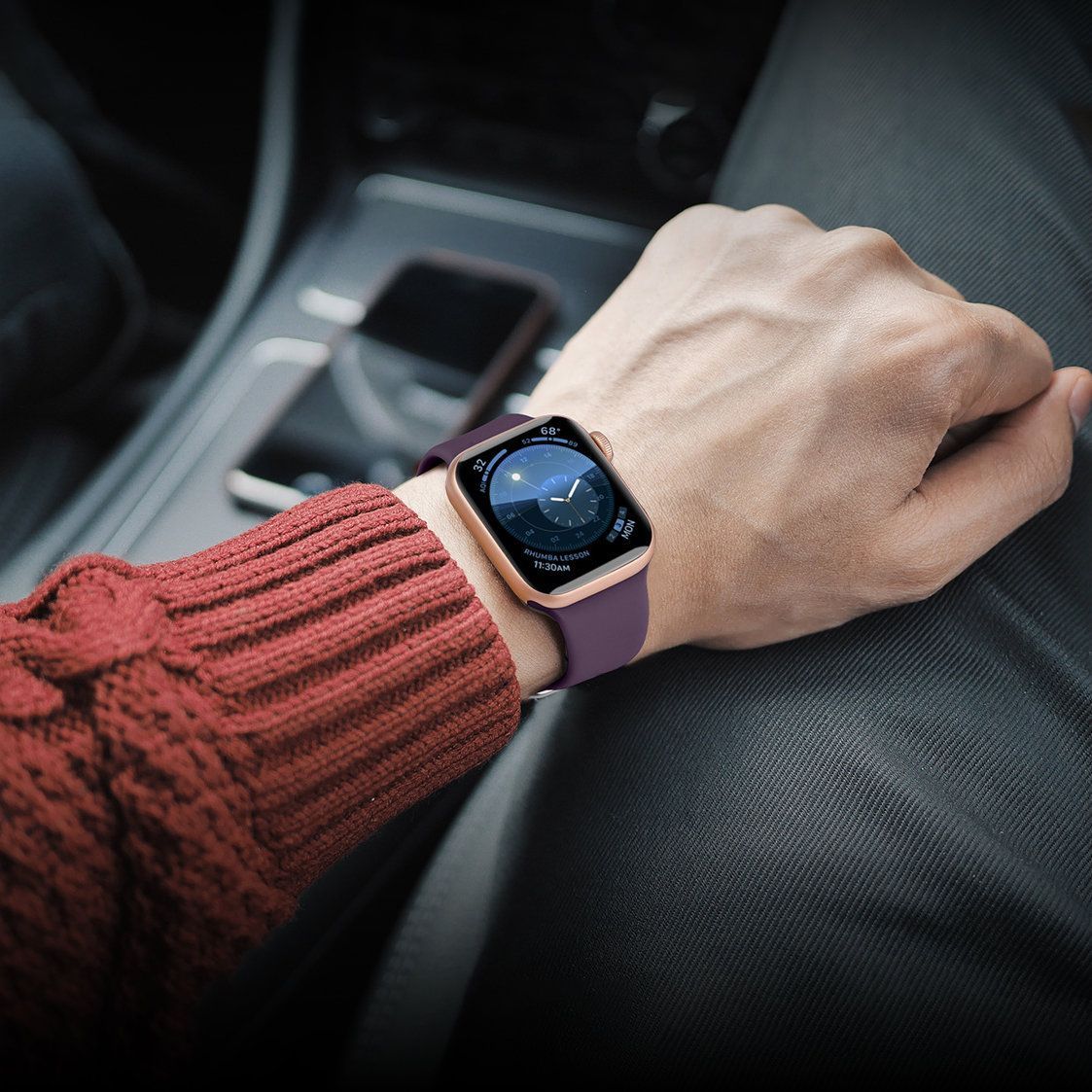 Apple Watch silikonarmband Ultra / 8/7/6/5/4/3/2 / SE (49/45/44 / 42mm) Röd bild3