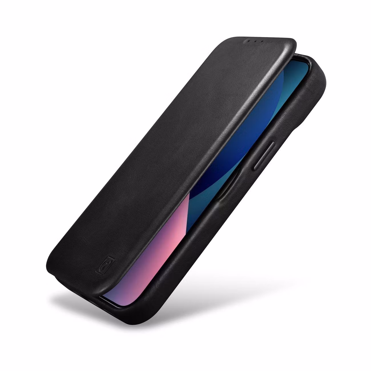 iPhone 14 Pro Max iCarer CE Oil Wax Premium Leather Folio Case Läderfodral