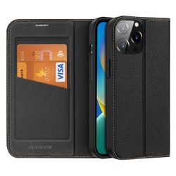 Dux Ducis Skin X2 fodral till iPhone 14 Pro Max magnetiskt flipfodral svart