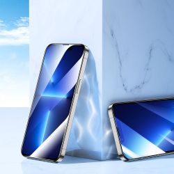 Joyroom Knight 2,5D TG härdat glas för iPhone 14 Pro Max helskärm med ram Transparent