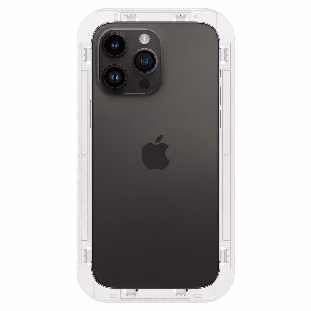 Spigen iPhone 14 Pro Max Skärmskydd GLAS.tR EZ Fit 2-pack bild8