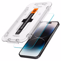 Spigen iPhone 14 Pro Max Skärmskydd GLAS.tR EZ Fit 2-pack