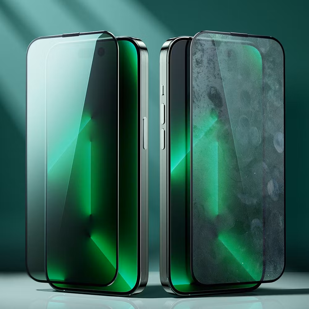 Joyroom Knight Green Glass för iPhone 14 Pro Max med helskärmsfilter mot blått ljus bild8