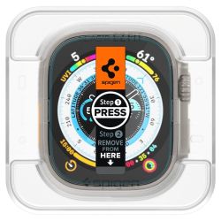 Apple Watch ULTRA (49 MM) Härdat Glas Spigen GLAS.TR "EZ FIT" 2-pack CLEAR