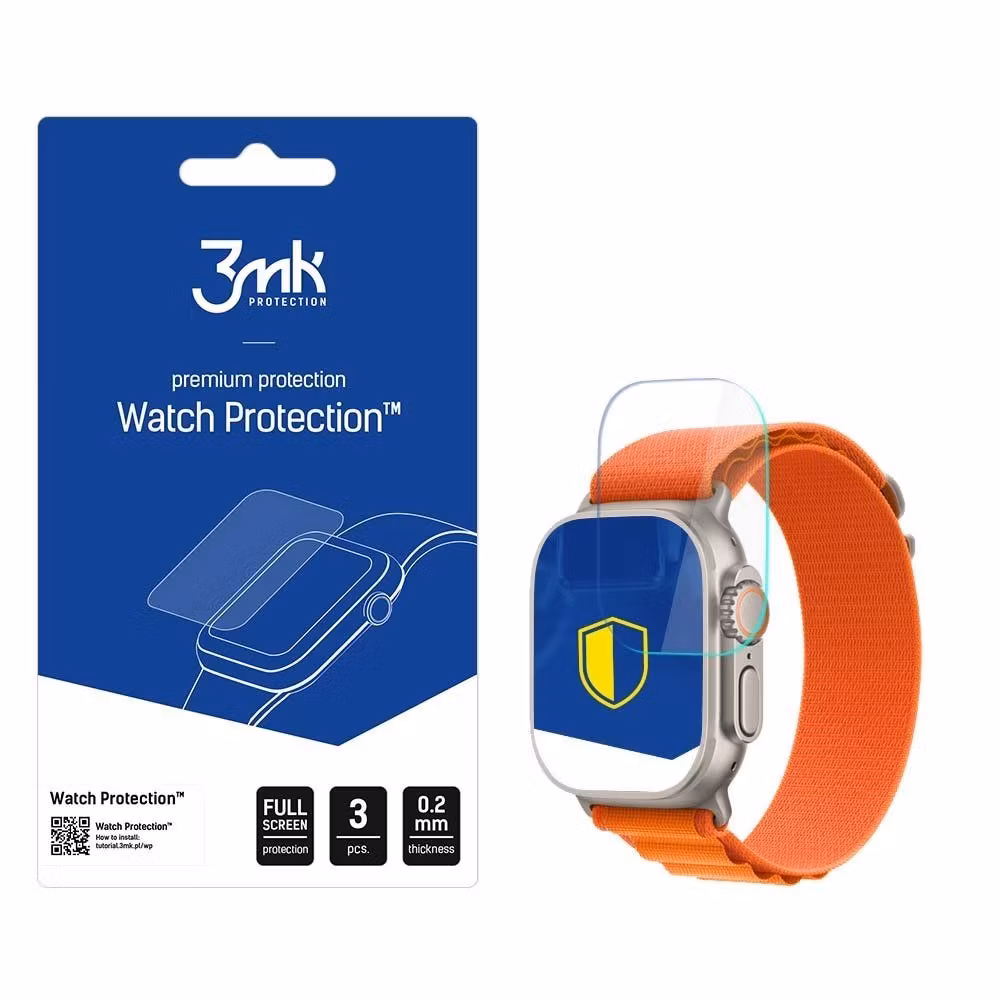 3MK Apple Watch Ultra (49mm) Härdat Glas - Clear