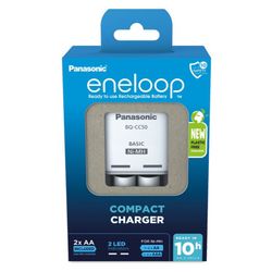 Batteriladdare Panasonic Eneloop BQ-CC50 + 2 x R6/AA Eneloop 2000mAh BK-3MCDE