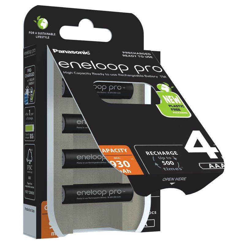 Uppladdningsbara batterier 4 pack