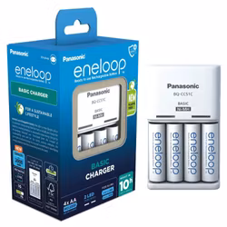 Batteriladdare Ni-MH Panasonic Eneloop BQ-CC51 + 4 x R6/AA Eneloop 2000mAh
