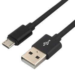 EverActive CBB-0,3MB: Robust Micro USB Flätad Snabbladdningskabel