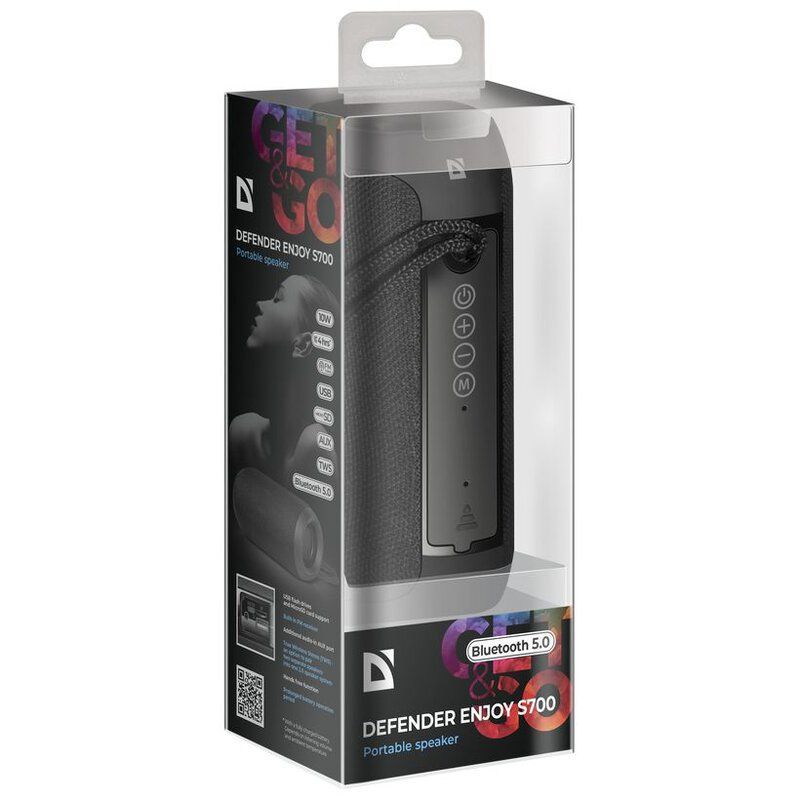 Bärbar Bluetooth 5.0 Speaker Defender Enjoy S700 svart