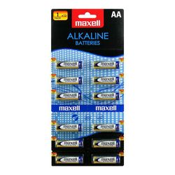 12 x Maxell Alkaline LR6/AA Alkaline Batteri
