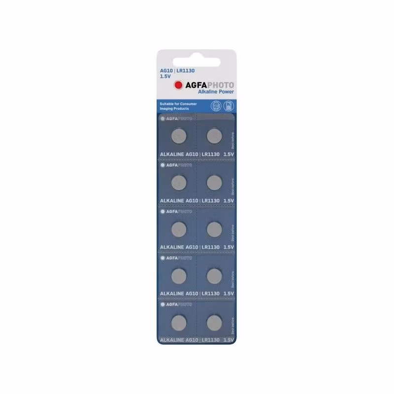 LR54 batteri AgfaPhoto G10 /LR1130, 10-pack