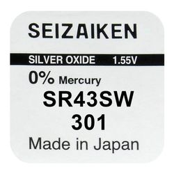 Klockbatteri Seizaiken / SEIKO 301 / SR43SW / SR43