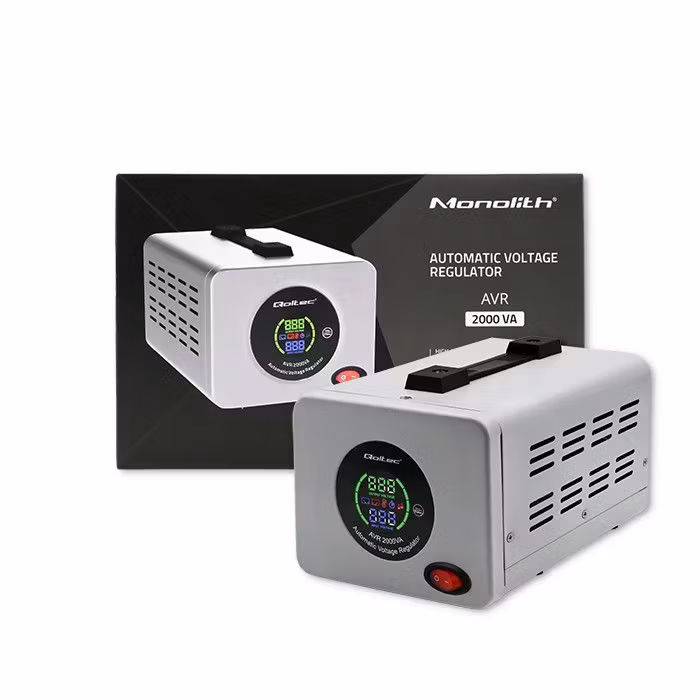 Qoltec Automatisk Spänningsstabilisator AVR 2000VA