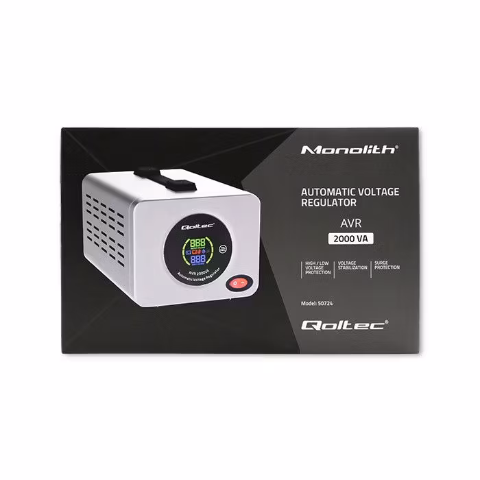 Qoltec Automatisk Spänningsstabilisator AVR 2000VA