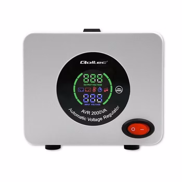 Qoltec Automatisk Spänningsstabilisator AVR 2000VA