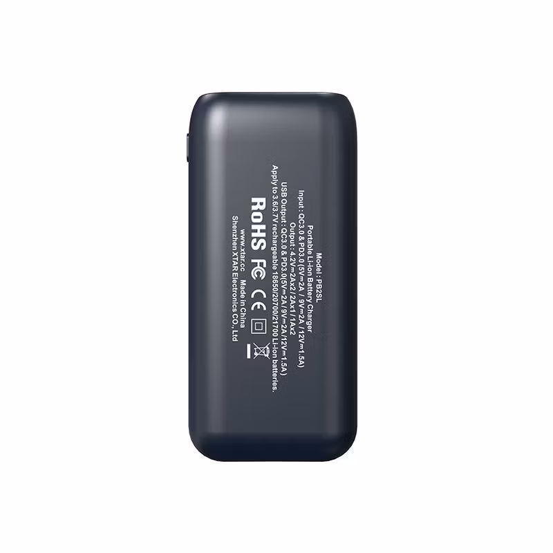 Laddare för Li-Ion batterier Xtar PB2SL, svart
