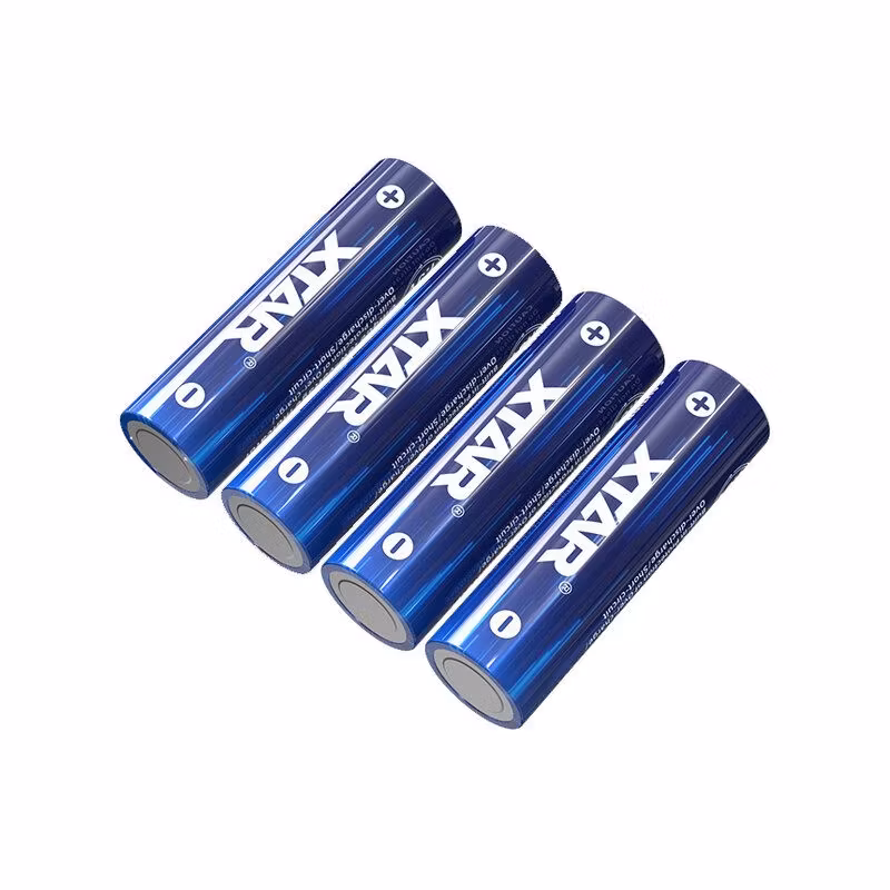 4x Xtar R6 / AA 1,5V Li-ion 2500mAh batteri med skydd
