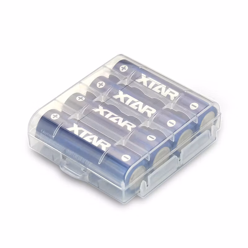 4x Xtar R6 / AA 1,5V Li-ion 2500mAh batteri med skydd