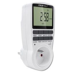 Qoltec elektronisk timer PC0628 | 3680W | 16A | LCD