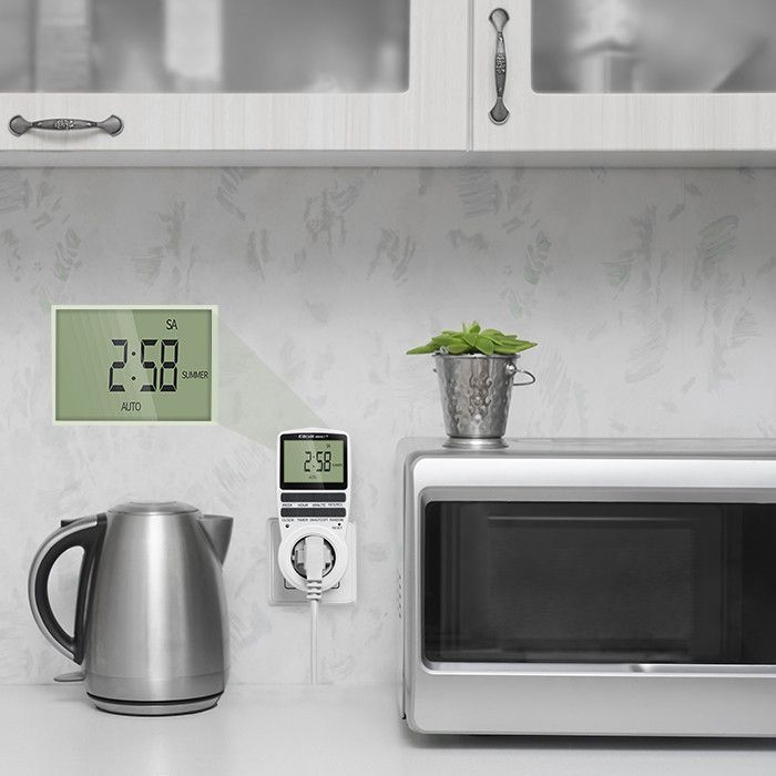 Qoltec elektronisk timer PC0628 | 3680W | 16A | LCD
