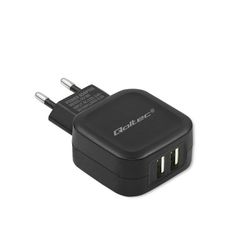 Qoltec Laddare 17W | 5V | 3.4A | 2xUSB