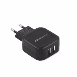 Qoltec Laddare 17W | 5V | 3.4A | 2xUSB