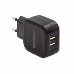 Qoltec Laddare 17W | 5V | 3.4A | 2xUSB