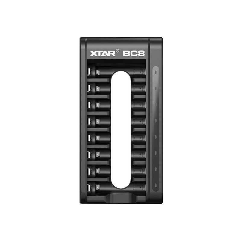 Xtar BC8 Laddare för aa/aaa Li-ion 1,5V och NiMH batterier