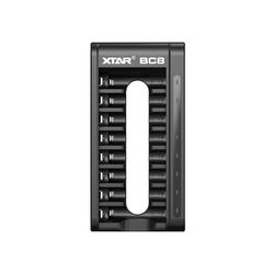 Xtar BC8 Laddare för aa/aaa Li-ion 1,5V och NiMH batterier