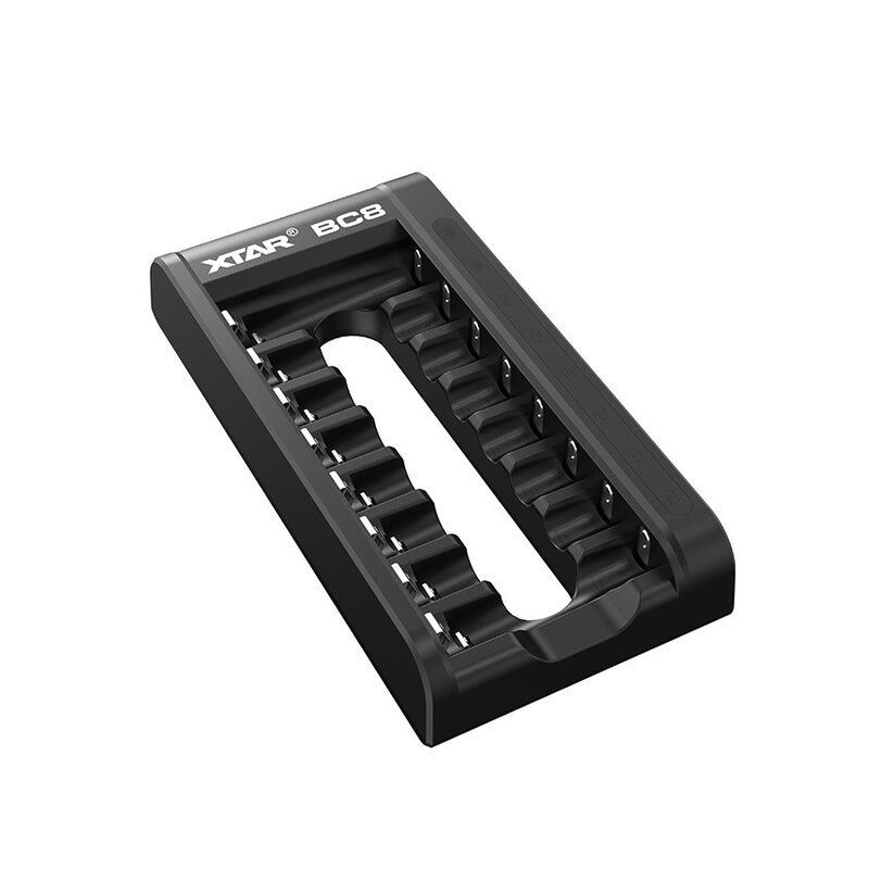 Xtar BC8 Laddare för aa/aaa Li-ion 1,5V och NiMH batterier