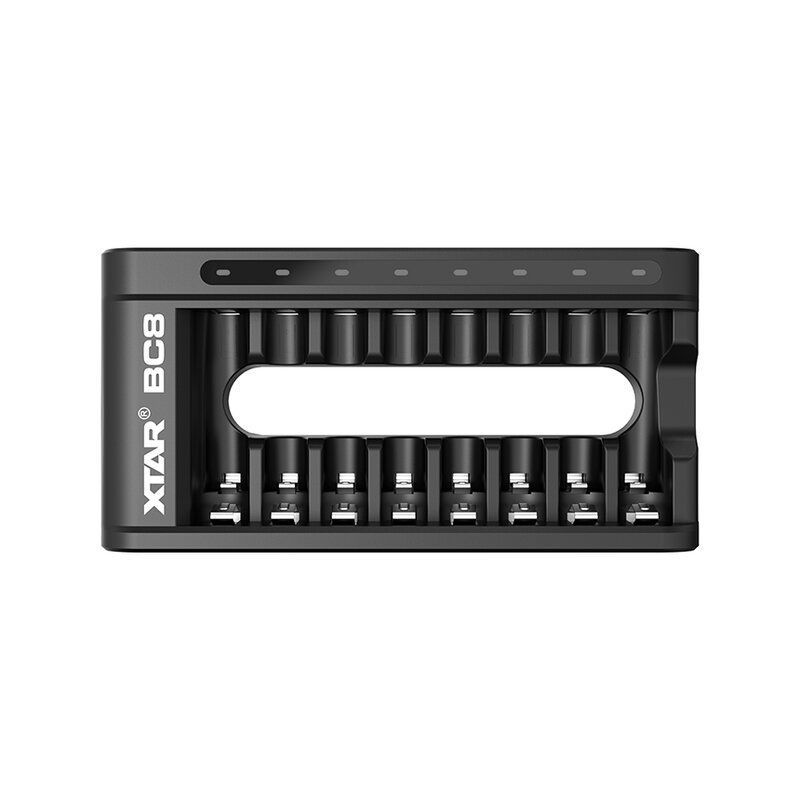 Xtar BC8 Laddare för aa/aaa Li-ion 1,5V och NiMH batterier