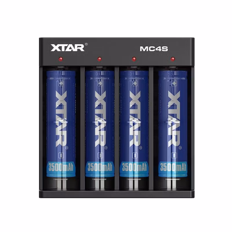 Laddare för 18650 Li-ion / NiMH Xtar MC4S cylindriska batterier