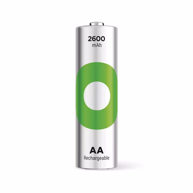 4 x uppladdningsbara batterier AA / R6 Ni-MH GP ReCyko 2600mAh