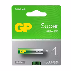 4 x GP Super Alkaline G-TECH LR03 / AAA alkaliskt batteri