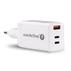 Väggladdare med USB QC4+ och 2x USB-C PD PPS-port