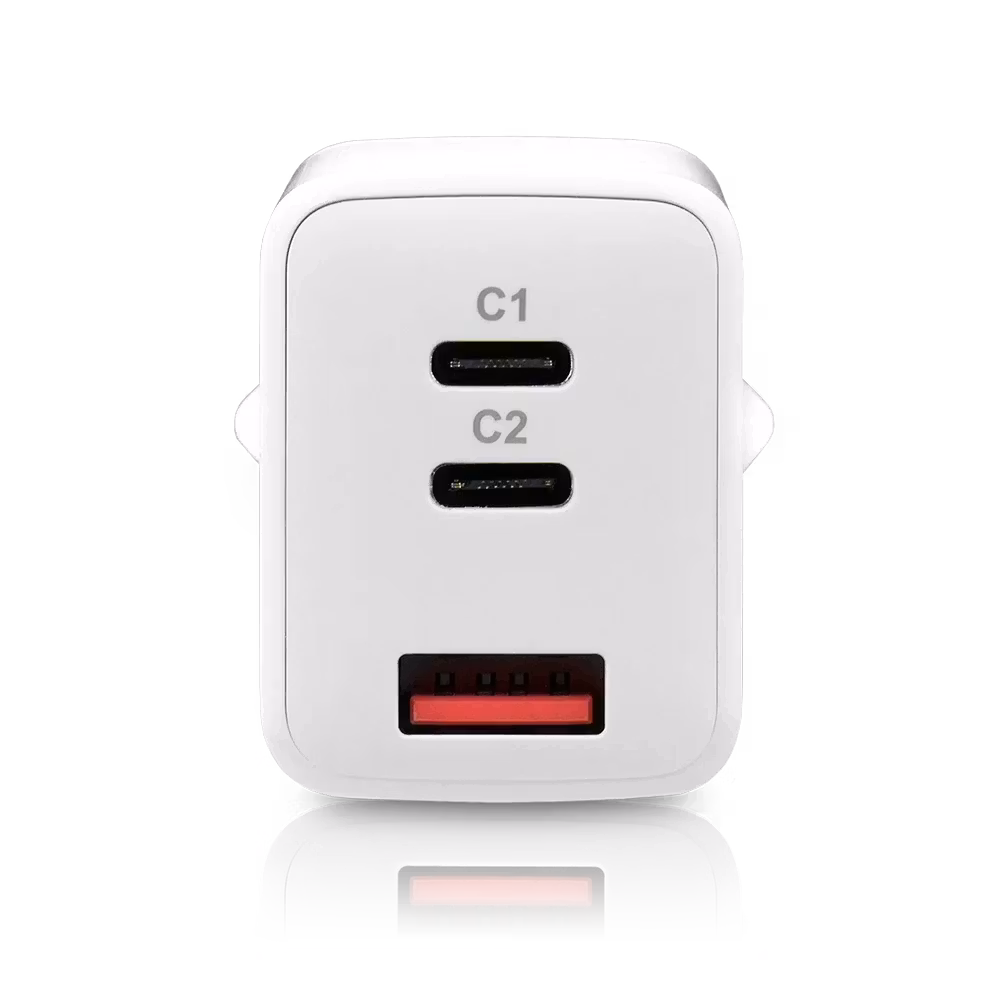 Väggladdare med USB QC4+ och 2x USB-C PD PPS-port