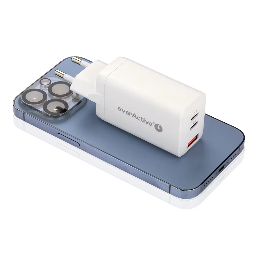 Väggladdare med USB QC4+ och 2x USB-C PD PPS-port