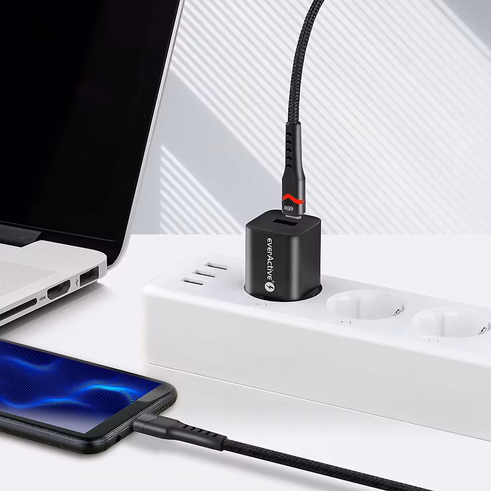 USB-C Kabel med Snabbladdning (60W)