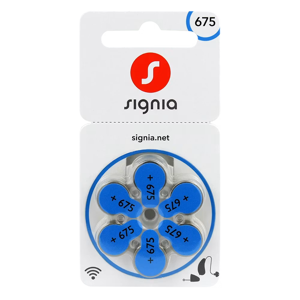 Signia 675 Hörapparatsbatteri