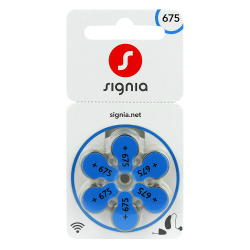 Hörapparatsbatterier Signia 675