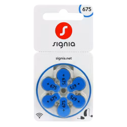 Hörapparatsbatterier Signia 675