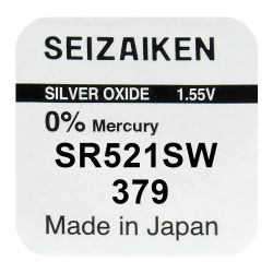 Klockbatteri Seizaiken / SEIKO 379 / SR521SW / SR63