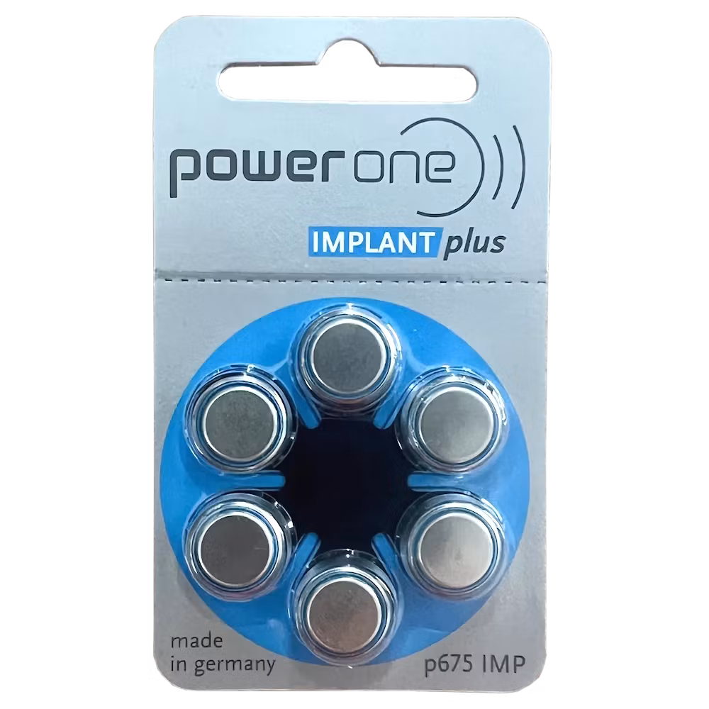 Hörapparatsbatterier PowerOne P675 IMPLANT PLUS Enhanced