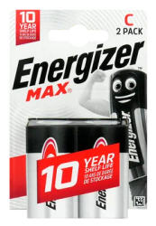 Energizer Max LR14/C Alkaliskt Batteri, 2-pack